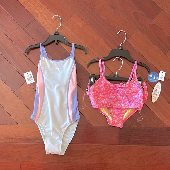 Other - Girls set of swimsuits, pink set is a 7/8 and the one piece is a small.